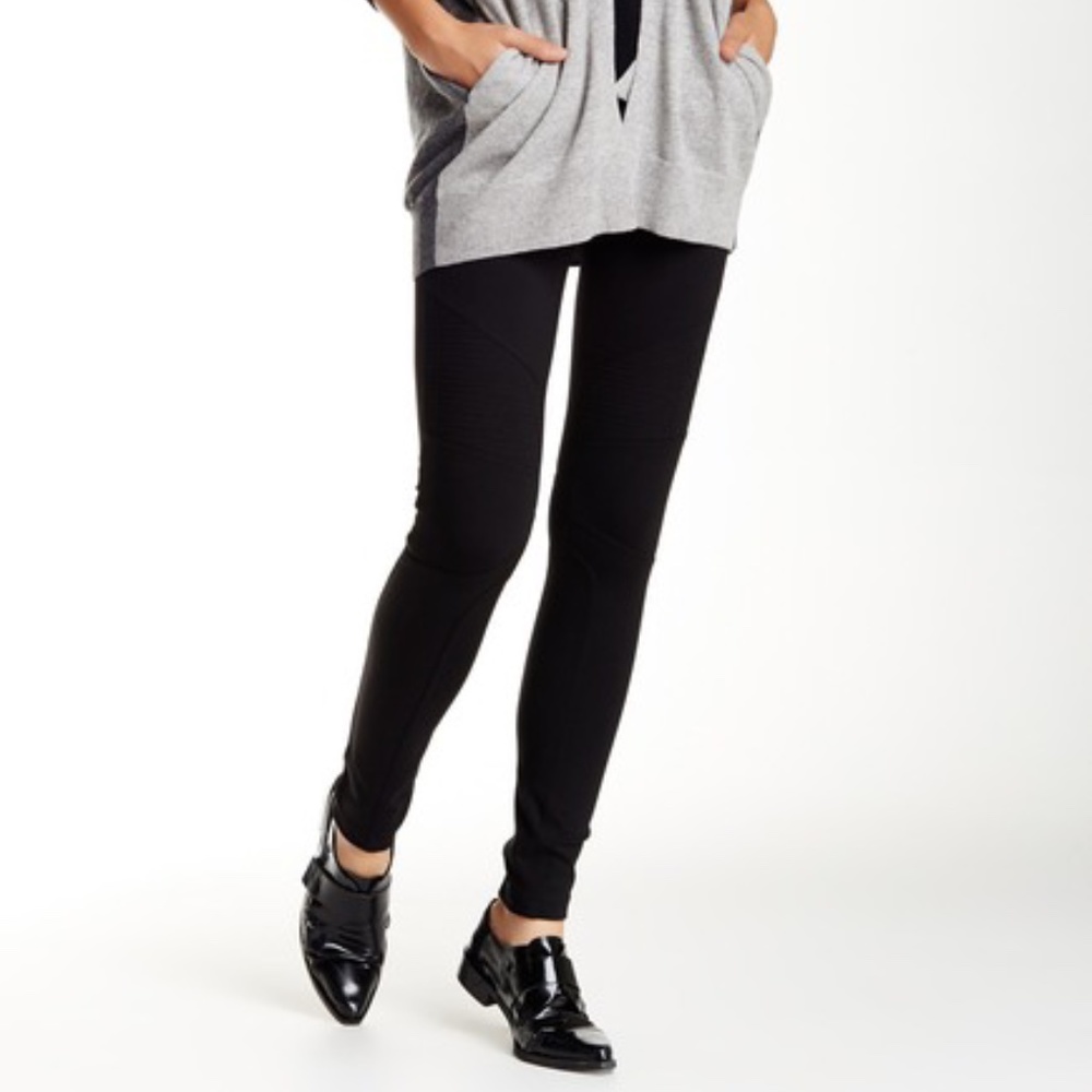 Vince Black Moto Biker Jeggings